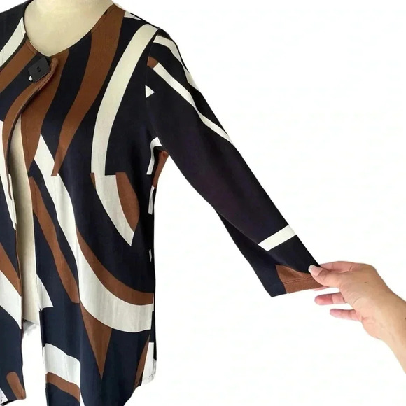 Chico’s Travelers Classic Printed Button Jacket Coat Cardigan Women Size S NWT - Picture 6 of 8